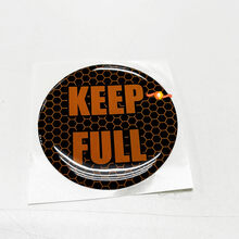 Houd volledige honingraat oranje deur inzet embleem koepelvormige sticker sticker voor Challenger Dodge
 2