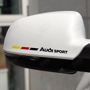 2 Audi Amazing Car Wing Mirror Autostickers Autosticker