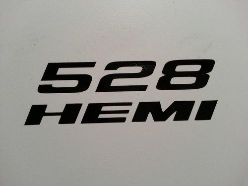 528 Hemi-sticker ** Dodge Challenger 426 Charger Chrysler Magnum Mopar Plymouth Cuda