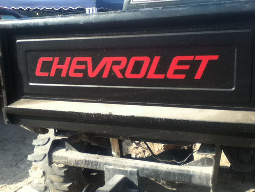 Chevrolet voor STEPSIDE BED achterklep sticker / sticker Chevy