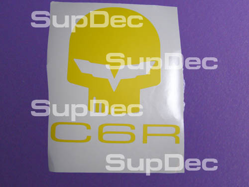 Paar C6r Corvette Skull Decal Sticker Vinyl C6 Jake