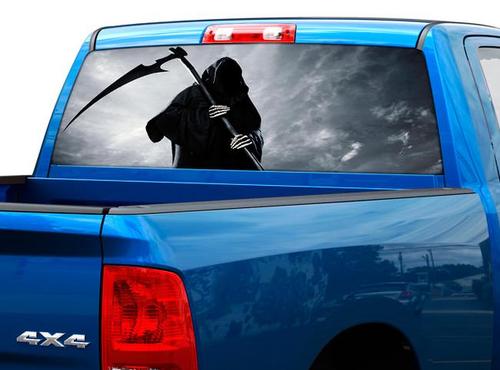 Death Skull Achterruit Decal Sticker Pick-up Truck SUV Auto 2