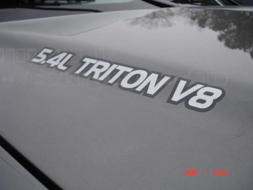 2 Ford 5.4l Triton V8 Hood TRUCK STICKERS Vinyl sticker stickers