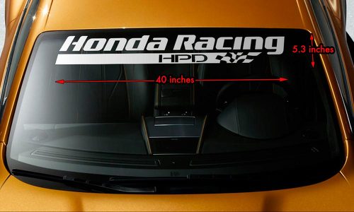 Honda Racing HPD Windscherm Banner Vinyl Langdurige Decal Sticker 40