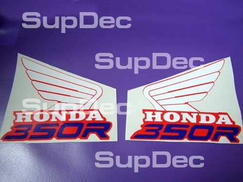 Honda Wings 350R Tanksticker Sticker paar