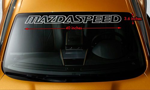 MAZDA MAZDASPEED Windscherm Banner Vinyl Hittebestendige Sticker Sticker 40