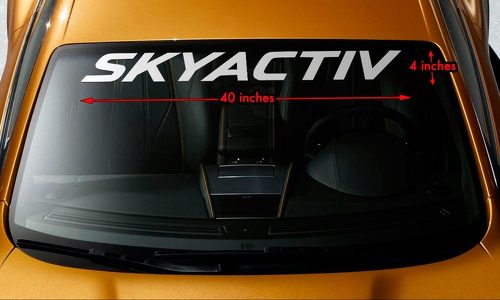 MAZDA SKYACTIV Windscherm Banner Vinyl Langdurige Premium Decal Sticker 40