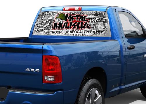 Metalen Mulisha Achterruit Decal Sticker Pick-up Truck SUV Auto #1