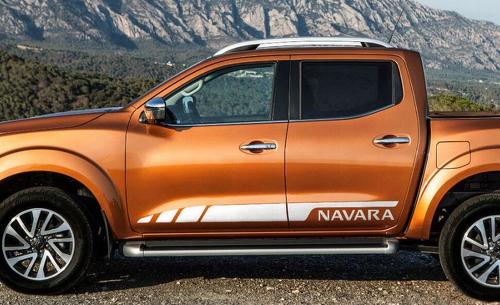 Nissan NP300 NAVARA 2016 zijstreep stickers sticker graphics
