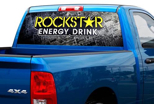 Rockstar energiedrank Achterruit Sticker Sticker Pick-up Truck SUV Auto 2