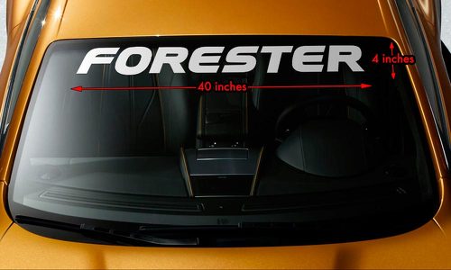 SUBARU FORESTER Premium Windscherm Banner Langdurige Vinyl Decal Sticker 40x4