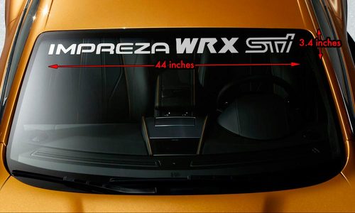 SUBARU IMPREZA WRX STI Premium Windscherm Banner Vinyl Decal Sticker 44x3.5