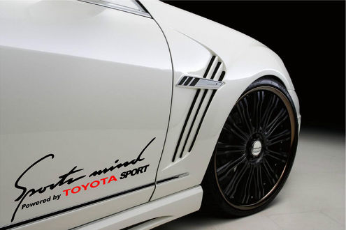2 Sports Mind Powered by TOYOTA (rood) SPORT Racing-sticker