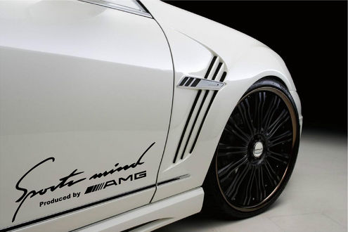 2 Sports Mind Geproduceerd door AMG Mercedes Benz E63 sticker sticker