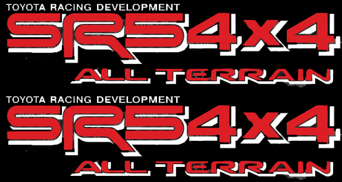 TOYOTA SR5 4X4 ALL TERRAIN DECAL Mountain Deer Hunter Decal TRD racing development side vinyl sticker sticker -2