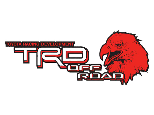 2 TOYOTA TRD OFF ROAD EAGLE Mountain TRD race ontwikkelingszijde vinyl sticker sticker