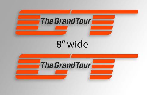 De Grand Tour Jeremy Clarkson James May en Richard Hammond New Show Logo Window Side Decal Sticker Vinyl
