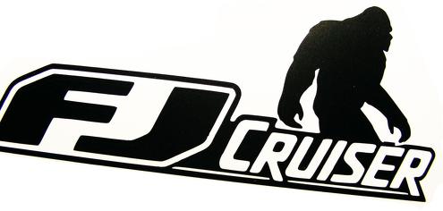 Toyota FJ Cruiser 4x4 off-road auto vinyl sticker sticker