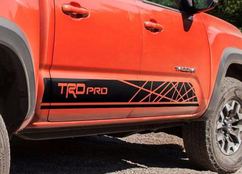 Toyota-TACOMA-2016-TRD-PRO-graphics-Side-stripe-sticker-