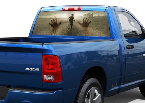 Zombie handen horror Achterruit Decal Sticker Pickup Truck SUV Auto 12