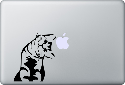 Miauw kat MacBook sticker Sticker