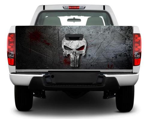 Punisher schedel achterklep sticker sticker wrap pick-up truck SUV auto