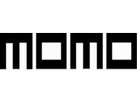 Sticker met Momo-logo