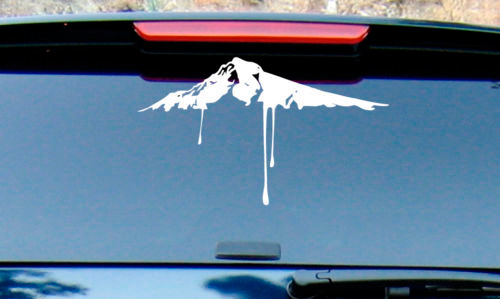 Snow mountaintop burton snowboard vinyl sticker sticker