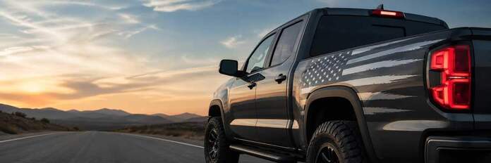 Article: Amerikaanse Vlag Stickers & USA Stickers voor Auto's